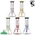WATER PIPE HIPSTER BEAKER GLOW IN DARK WP25066 1CT
